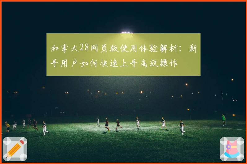 加拿大28网页版使用体验解析：新手用户如何快速上手高效操作